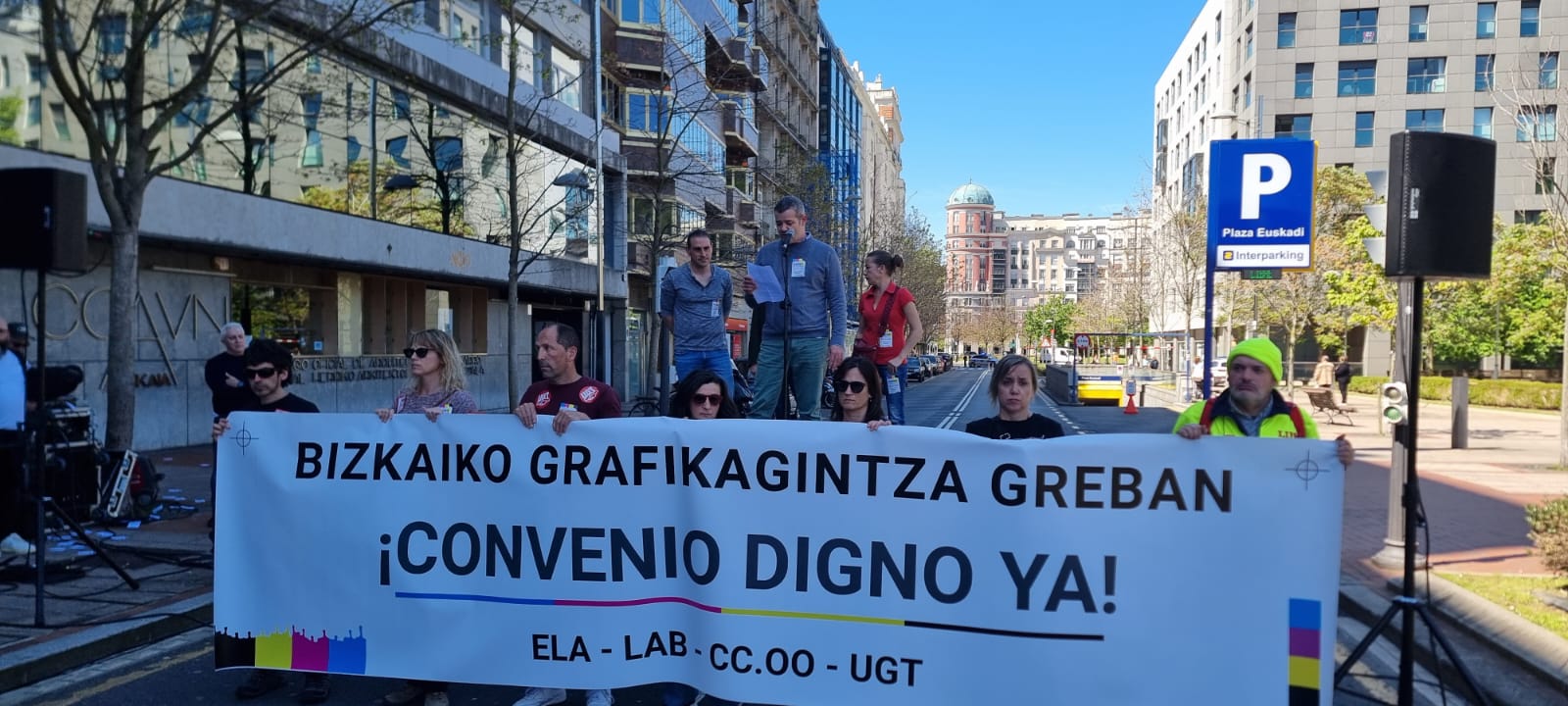 UGT destaca el amplio seguimiento en el segundo día de huelga del sector de Artes Gráficas de Bizkaia