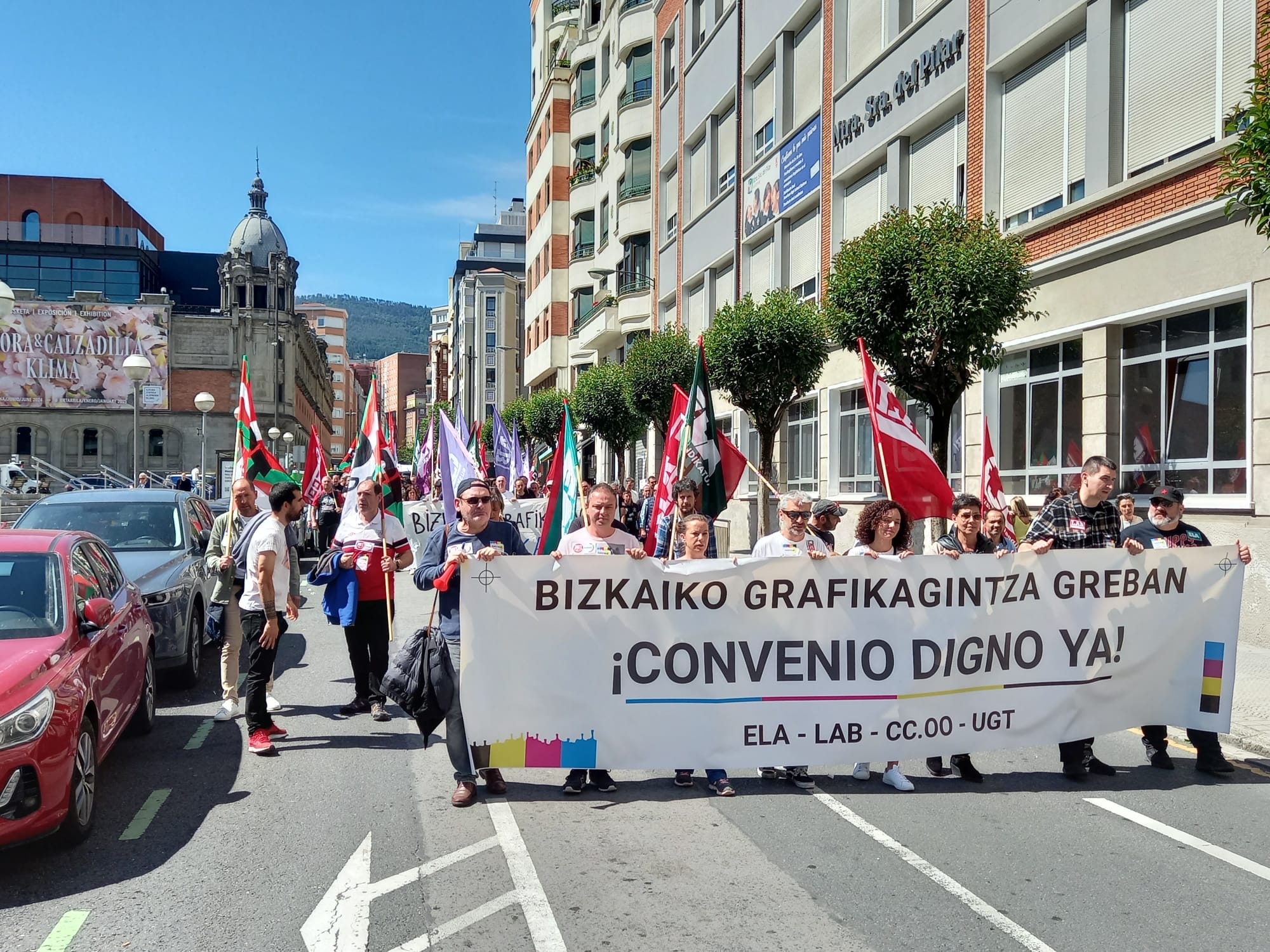 Concluye el ciclo de 3 días de huelga en Artes Gráficas de Bizkaia con un seguimiento de la huelga y de las movilizaciones muy relevante